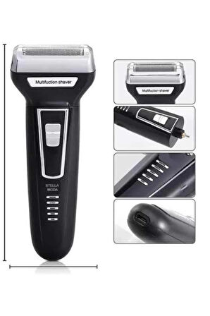 3'lü Set Saç Sakal Kesme Traş Makinesi Burun Kılı Alma Tıraş Makinesi