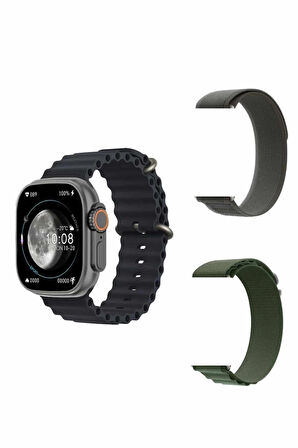 Yeni Nesil Akıllı Kol Saati Nabız Ölçer GPS Uyumlu 49 MM Kasa