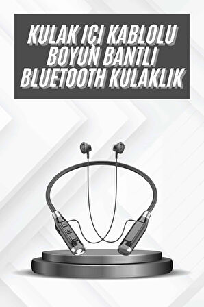 Bluetooth Kulaklık 120 Saat Kullanım Süresi Boyun Askılı Bluetooth Kablosuz Kulaklık