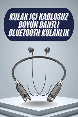 120 Saat Bluetooth Kulaklık Kablolu Boyun Askılı SD Kart Girişli ANC Özellikli