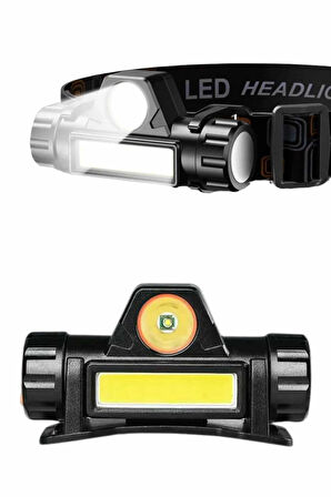 Kafa Lambası Çalışma Işığı Kafa Feneri Şarjlı Mıknatıslı Fenerli