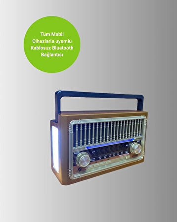 USB ve Hafıza Kart Girişli Radyo Hoparlör