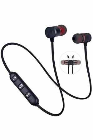 Bluetooth Bağlantılı Kablolu Mıknatıslı Sport Kulaklık