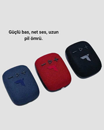 Taşınabilir Bluetooth Hoparlör Suya Dayanıklı Kumaş Kaplama