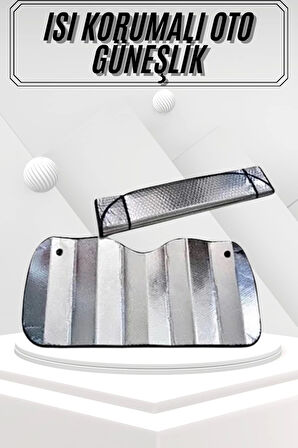 Güneşlik Koruyucu Perde Metalize Oto Araç Araba Güneşliği Ön Cam Güneşliği