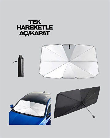 Pratik Ön Cam Güneşliği – Geniş Kapsama Alanı, Kolay Saklama