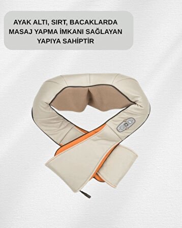 Vücut Masaj Aleti – Ergonomik Tasarım, Güçlü Ovmalı Masaj Teknolojisi