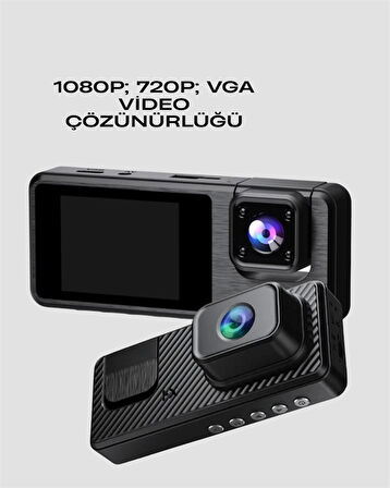 Full HD 3 Kanallı Araç Kamerası – Akıllı Çözümlerle Sürüş
