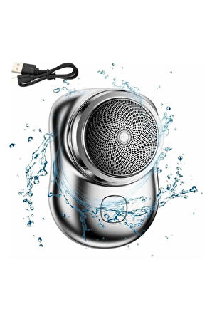 Mini Sıfır Sakal Yanak Tıraş Makinesi USB Şarjlı Sıfır Sakal Taşınabilir Korumalı