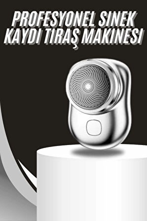 Kablosuz Tıraş Makinesi Günlük Hızlı Taşınabilir Şarjlı Yuvarlak Paslanmaz Çelik