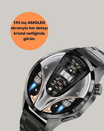 Şık Metal Kasa ve Değiştirilebilir Kordonlarla SW80 Smartwatch