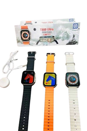 Yeni Model Akıllı Saat Ultra Smart Watch Gümüş Kasa 45mm Titreşim