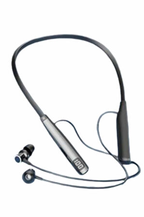 100 Saat Bluetooth Kulaklık Dijital Göstergeli ANC Özelliği Kablolu