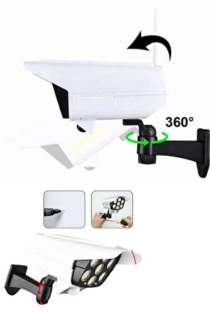 Solar Bahçe Lambası Uzaktan Kumandalı Kamera Görünümlü Hareket Sensörlü