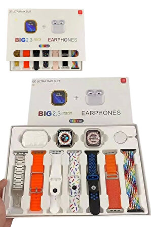 Yeni Nesil 7 Kordonlu Arama Bildirim Özellikli Kulaklık Hediyeli Akıllı Saat