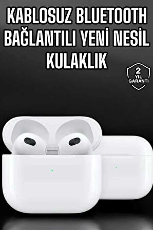 Bluetooth Kulaklık 3.Nesil Kablosuz Uzun Pil Ömrü Dokunmatik Kontrol