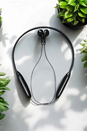 Kablolu Boyun Askılı Dijital Göstergeli Bluetooth Kulaklığı 60 Saat