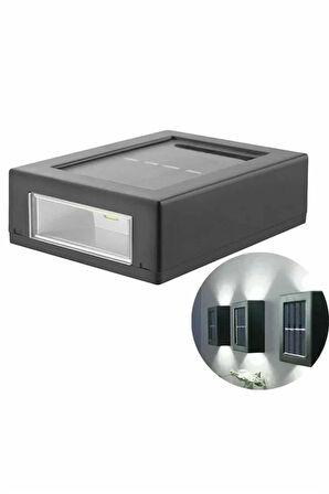 Dekoratif Duvar Lambası Solar Güneş Enerjili Bahçe Aydınlatması