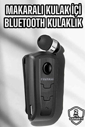 Makaralı Bluetooth Kulaklık Kulak İçi Android iOS Uyumlu Titreşimli