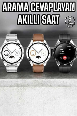 Akıllı Saat Titreşimli Amoled Ekran Uyku ve Sağlık Takibi Sesli Görüşme