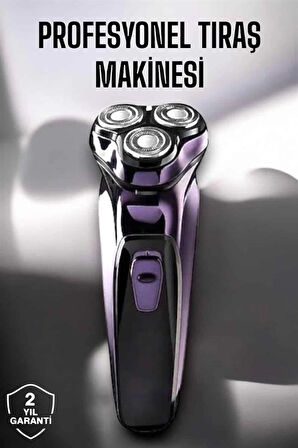Profesyonel Şarjlı Saç ve Sakal Tıraş Makinesi Hassas Kesim