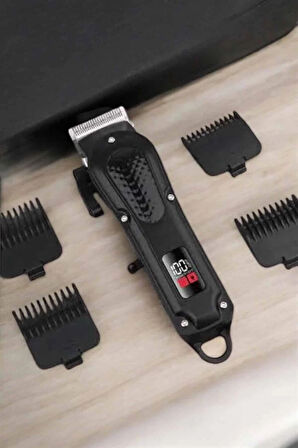 Suya Dayanıklı Tıraş Makinesi Keskin Bıçaklı Dijital Göstergeli Şarjlı