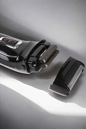 Şarjlı Paslanmaz Çelik Bıçaklı ve Kablosuz Saç Sakal Tıraş Makinesi