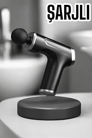 4 Başlıklı Darbeli Şarjlı Masaj Aleti Tabancası Kablosuz