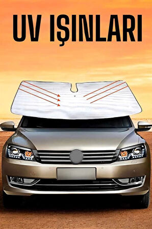 Oto Güneşlik Tüm Araç Tiplerine Uygun Isı Önleyici