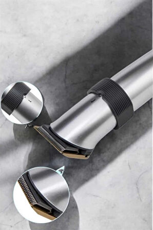 Erkeklere Özel Şarjlı Saç ve Sakal Kesme Tıraş Makinesi Seti