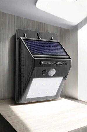 Solar Lamba Giriş, Bahçe Yol Avlu Hareket Sensörlü Led Parlak Gece Su Geçirmez