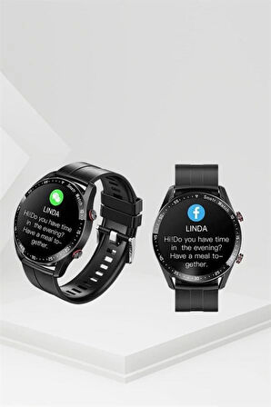 Akıllı Saat Yeni Model Sesli Asistan Bildirim Görme Bluetooth Bağlantılı Müzik Dinleme