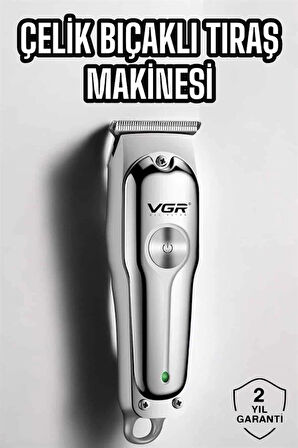 Tıraş Makinesi Profesyonel Tasarım Paslanmaz Çelik Bıçaklı
