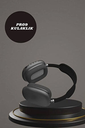Kulak Üstü Kulaklık Pro9 ve Yeni Nesil Akıllı Saat Android ve İOS Uyumlu ANC Özelliği
