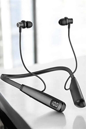 Boyun Bantlı Bluetooth Kulaklık Yüksek Ses Kaliteli 100 Saat Kulaklık