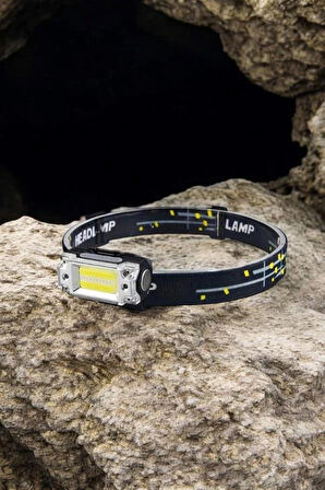 Kafa Lambası El Fenerli Kamp Lambası USB Şarjlı Esnek Lamba