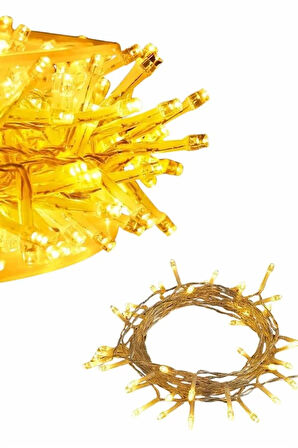 Dekoratif Peri Led 100 Ledli Gün Işığı Pilli 10 Metre Gün Işığı
