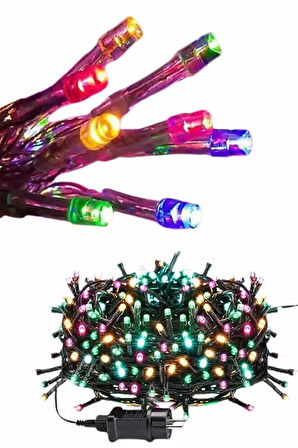 Ledli Fişli Led Dekor Lambası 5M RGB Yılbaşı Ağacı Işığı