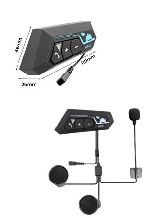 Yeni Nesil Dinleme Ve Konuşma Özellikli Intercom Kask Kulaklığı 5.0 Bluetooth