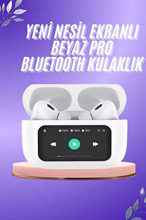Dokunmatik Ekranlı ANC/ENC Yeni Nesil Pro Bluetooth Kulaklık Dokunmatik Ekran