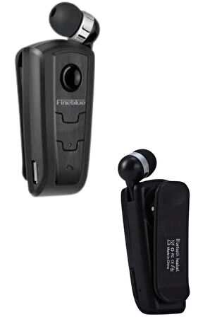 Mikrofonlu Makaralı Bluetooth Kulakiçi Kulaklık Android ve İOS Uyumlu