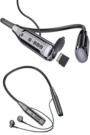 Yeni Nesil Silikonlu Kulak İçi Kablosuz Kesintisiz Bluetooth Kulaklık Kablolu