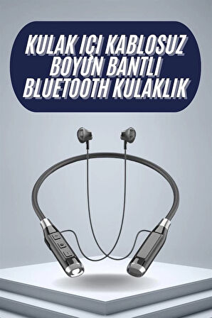 120 Saat Bluetooth Kulaklık Kablolu Boyun Askılı SD Kart Girişli ANC Özellikli