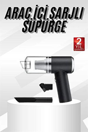 Yeni Nesil Mini Vakumlu Araç Süpürgesi El Süpürgesi Şarjlı