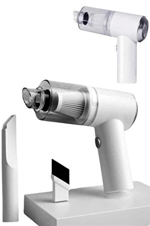 Vakumlu Süpürge Şarjlı Elektrikli Mini Taşınabilir Uzun Ömürlü Hazneli