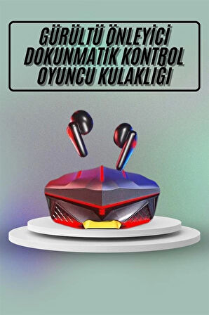 Dokunmatik Kontrol Tws Işıklı Kulakiçi Bluetooth Kulaklık Kablosuz Oyuncu Kulaklığı