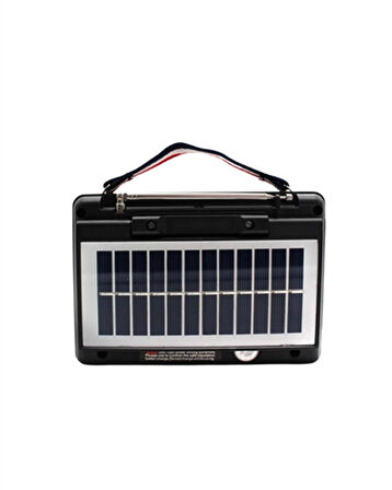 KTF-1428 Taşınabilir Güneş Enerjili Bluetooth Radyo Hoparlör – Şarjlı, Radyo, MP3, AUX Girişli