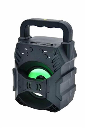 Işıklı Bluetooth Hoparlör Ses Bombası Taşınabilir Yüksek Ses Kaliteli Radyo Özelliği