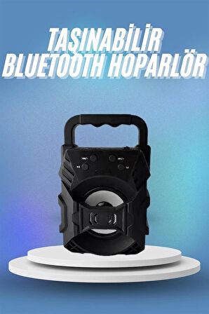 Bluetooth Hoparlör Android ve İOS Uyumlu Ses Bombası USB Girişli Taşınabilir