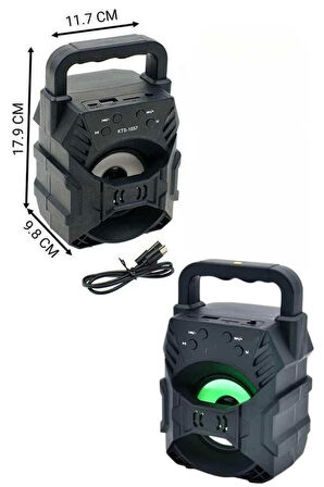 Kablosuz Bluetooth Hoparlör Ses Bombası RGB Işıklı Taşınabilir Yüksek Ses Kaliteli